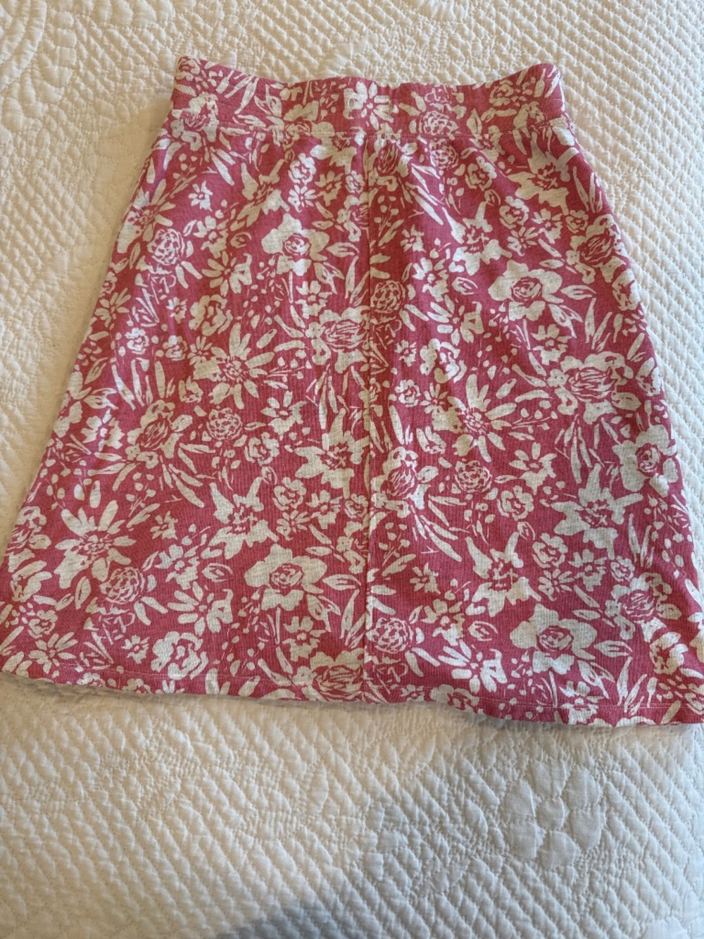 Soft Surrounding Pink/Heather GreyTerry Skirt Small